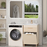 Brevita Мебель для ванной Enfida 120 R Гавана под стиральную машину с б/к бежевая